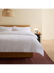 MADE Cosy Waffle Duvet Cover Set, White - thumbnail 2