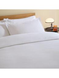 MADE Cosy Waffle Duvet Cover Set, White - thumbnail 3
