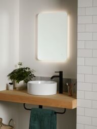 John Lewis Halo Colour Changing Illuminated Bathroom Mirror - thumbnail 2