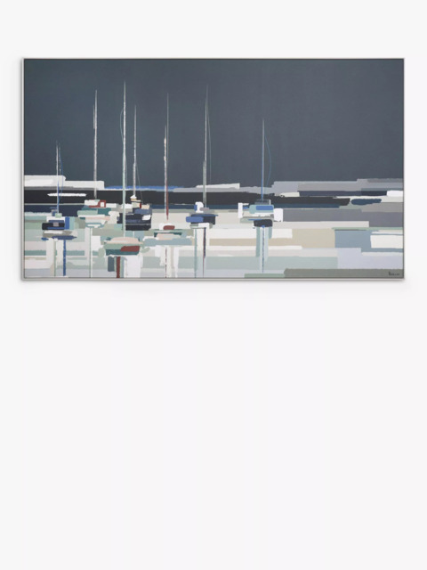 John Lewis Sabrina Roscino 'Side by Side' Framed Canvas, 82 x 142cm, Blue/Multi - image 1