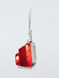 John Lewis The Enthusiast Retro TV Bauble, Red - thumbnail 3