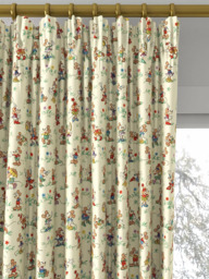 Disney Home x Sanderson Mickey & Minnie Made to Measure Curtains or Roman Blind, Rhubarb/Custard - thumbnail 2