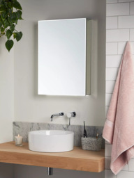 John Lewis Aspect Single Mirrored and Illuminated Bathroom Cabinet - thumbnail 3