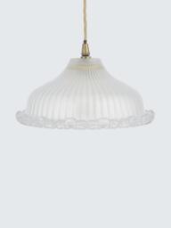 John Lewis Amelie Ribbed Glass Ceiling Light Shade - thumbnail 2