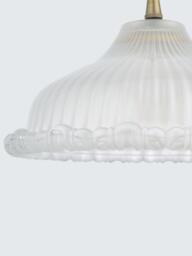 John Lewis Amelie Ribbed Glass Ceiling Light Shade - thumbnail 3