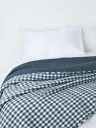 John Lewis Gingham Cotton Quilt, King Size