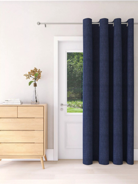 John Lewis Textured Weave Ultra Thermal Lined Eyelet Door Curtain - image 1