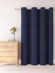 John Lewis Textured Weave Ultra Thermal Lined Eyelet Door Curtain - thumbnail 4