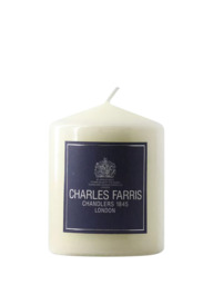 Charles Farris Altar Pillar Candle, H10cm, Ivory - thumbnail 1