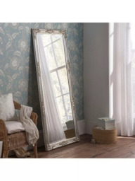 Yearn Baroque Rectangular Wood Framed Wall Mirror - thumbnail 4