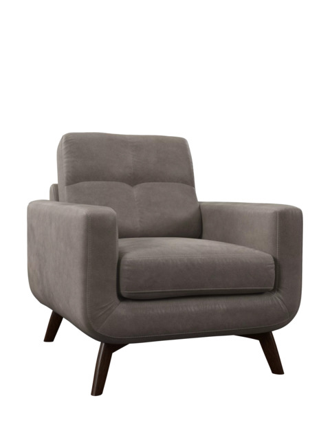 John Lewis Barbican Leather Armchair, Dark Leg - image 1