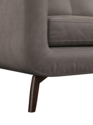 John Lewis Barbican Leather Armchair, Dark Leg - thumbnail 6