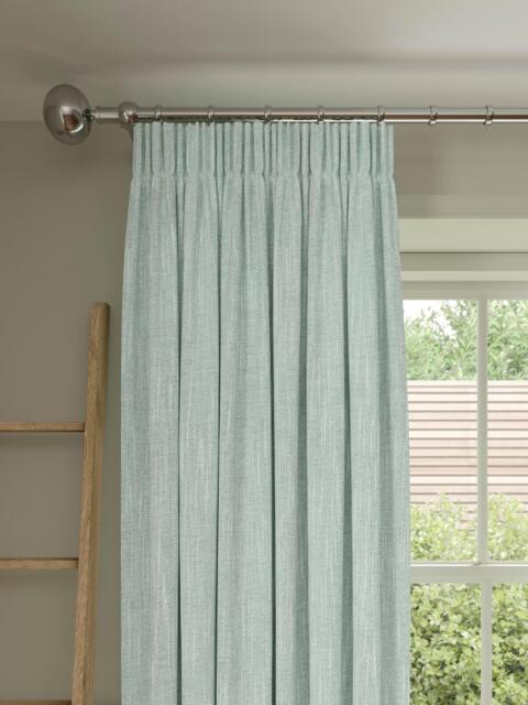 John Lewis Brushed Viscose Blend Pair Blackout Lined Pencil Pleat Curtains - image 1