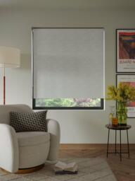 John Lewis Ripple Sheer Daylight Roller Blind, Sage - thumbnail 1