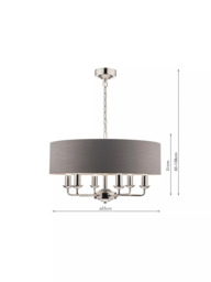 Laura Ashley Sorrento 6 Arm Ceiling Light - thumbnail 5