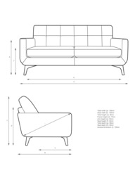 John Lewis Barbican Large 3 Seater Leather Sofa, Light Leg - thumbnail 2
