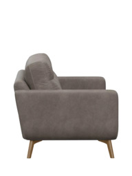 John Lewis Barbican Large 3 Seater Leather Sofa, Light Leg - thumbnail 3