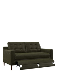 John Lewis Draper II Motion Medium 2 Seater Leather Sofa, Dark Leg - thumbnail 1