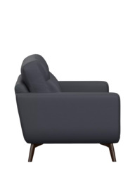 John Lewis Barbican Medium 2 Seater Leather Sofa, Dark Leg - thumbnail 3