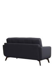 John Lewis Barbican Medium 2 Seater Leather Sofa, Dark Leg - thumbnail 4