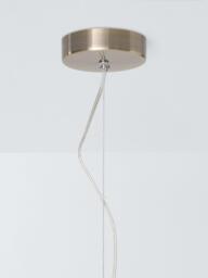 John Lewis Ribbed Glass Pendant Ceiling Light, Clear - thumbnail 4