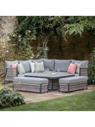 Bramblecrest Mauritius 8-Seater Modular Garden Sofa & Table Set, Heron Grey - thumbnail 2