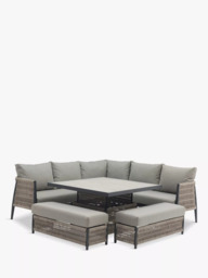 Bramblecrest Mauritius 8-Seater Modular Garden Sofa & Table Set, Heron Grey - thumbnail 1