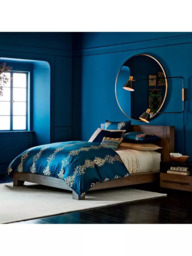 West Elm Oversized Round Metal Frame Wall Mirror, 122cm, Antique Brass - thumbnail 4