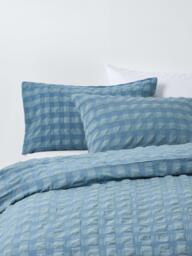 John Lewis Chunky Seersucker Duvet Cover Set - thumbnail 1