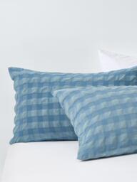 John Lewis Chunky Seersucker Duvet Cover Set - thumbnail 2