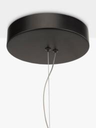 John Lewis LED Ribbon Pendant Ceiling Light, Black/Gold - thumbnail 6