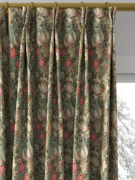 Morris & Co. Golden Lily Minor Made to Measure Curtains or Roman Blind, Artichoke/Vanilla - thumbnail 4