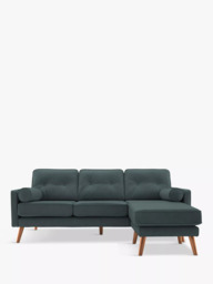 G Plan Vintage The Sixty Five RHF Large 3 Seater Chaise End Leather Sofa - thumbnail 1