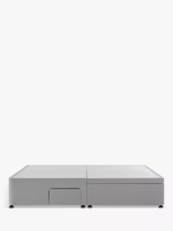 Silentnight 2 Drawer Continental Half Ottoman Divan Storage Bed, Double - thumbnail 1