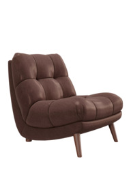At The Helm Paolo Leather Chair, Dark Leg - thumbnail 5