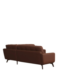 John Lewis Barbican 5+ Seater Corner Leather Sofa, Dark Leg - thumbnail 4