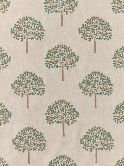 John Lewis Orchard Trees Made to Measure Curtains or Roman Blind, Orange/Natural - image 1