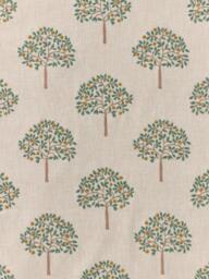 John Lewis Orchard Trees Made to Measure Curtains or Roman Blind, Orange/Natural - thumbnail 1