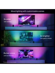 Philips Hue Flare White & Colour Gradient Smart LED Play Wall Light, Black - thumbnail 6