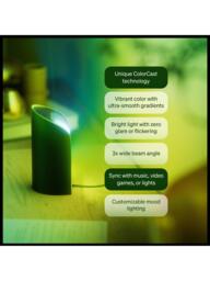 Philips Hue Flare White & Colour Gradient Smart LED Play Wall Light, Black - thumbnail 2