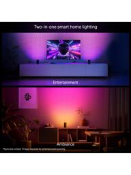 Philips Hue Flare White & Colour Gradient Smart LED Play Wall Light, Black - thumbnail 5