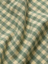 Piglet in Bed Colour Drenched Gingham Linen Blend Fitted Sheet - thumbnail 3