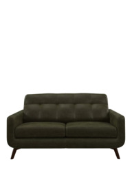 John Lewis Barbican Medium 2 Seater Leather Sofa, Dark Leg - thumbnail 5