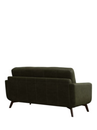 John Lewis Barbican Medium 2 Seater Leather Sofa, Dark Leg - thumbnail 4