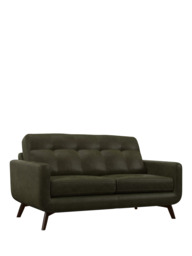 John Lewis Barbican Medium 2 Seater Leather Sofa, Dark Leg - thumbnail 1