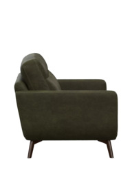 John Lewis Barbican Medium 2 Seater Leather Sofa, Dark Leg - thumbnail 3