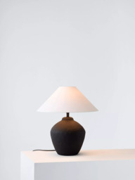 John Lewis Paper Mâché Table Lamp with Tapered Shade - thumbnail 1
