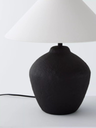 John Lewis Paper Mâché Table Lamp with Tapered Shade - thumbnail 4