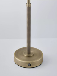 John Lewis Talbot Rechargeable  LED Table Lamp, Brass - thumbnail 5