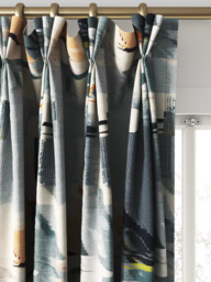 Harlequin Perspective Made to Measure Curtains or Roman Blind, Slate/Sedona - thumbnail 6